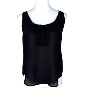 Dynamite Women’s Black Sleeveless Blouse with Buttons - Size S‎